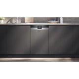 Siemens SR53ES25KE iQ300, Spülmaschine edelstahl (gebürstet)/schwarz, 45 cm, Home Connect