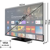 Telefunken XU55AN754M, LED-Fernseher 139 cm (55 Zoll), schwarz, UltraHD/4K, Triple Tuner, HDR
