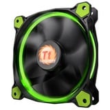 Thermaltake Riing 14 LED Green 140x140x25, Gehäuselüfter schwarz/grün