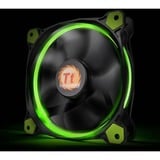 Thermaltake Riing 14 LED Green 140x140x25, Gehäuselüfter schwarz/grün