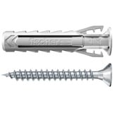 fischer Dübel SX Plus 8x40 S K hellgrau, 10 Stück, mit Schraube
