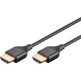goobay Slim High-Speed-HDMI-Kabel mit Ethernet, 4K @ 60Hz schwarz, 3 Meter