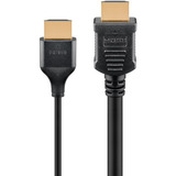 goobay Slim High-Speed-HDMI-Kabel mit Ethernet, 4K @ 60Hz schwarz, 3 Meter