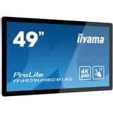 iiyama TF4939UHSC-B1AG, Public Display schwarz, UltraHD/4K, IPS, Touchscreen
