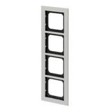 0 Abdeckrahmen zum Abdecken von Schaltern, Tastern und Steckdosen, Abdeckung titan, Retail