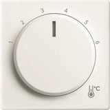 0 Zentralscheibe Temperatur rund, Thermostat weiß, Retail