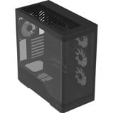 Aerocool P500A-BK-v1 , Tower-Gehäuse schwarz, Tempered Glass x 2