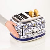 Ariete 4-Schlitz-Toaster Capri weiß/mehrfarbig, 1.630 Watt, für 4 Scheiben Toast