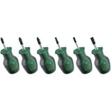 Bosch Heimwerken & Garten Kurzschraubendreher Set, 6-teilig grün/schwarz