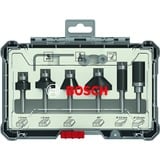 Bosch Rand- und Kantenfräser-Set, 6-teilig 6mm-Schaft