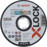 Bosch X-LOCK Trennscheibe MultiConstruction - Rapido, Ø 125mm Bohrung 22,23mm, ACS 60 V BF, gerade