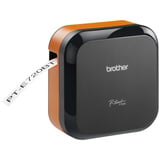 Brother P-touch E720BT CUBE Pro, Etikettendrucker schwarz/orange