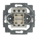 Busch-Jaeger Wechselschalter Einsatz zwei polig grau, Retail