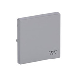 Busch-Jaeger Wippe mit Aufdruck mit Symbol Klingel aluminium, Retail