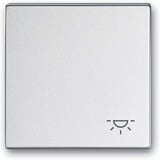 Busch-Jaeger Wippe mit Aufdruck mit Symbol Klingel aluminium, Retail