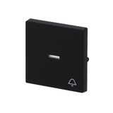 Busch-Jaeger Wippe mit Symbol Klingel einteilige Wippe matt schwarz, Retail