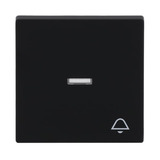 Busch-Jaeger Wippe mit Symbol Klingel einteilige Wippe matt schwarz, Retail