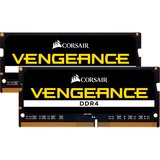 Corsair SO-DIMM 32 GB DDR4-3200 Kit, Arbeitsspeicher schwarz, CMSX32GX4M2A3200C22, Vengeance