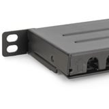 Digitus CAT 6A, Klasse E High Density Patchpanel, 24 Port schwarz, 0,5 HE, geschirmt, 19" Rack Mount