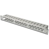 Digitus Kabelführungspanel mit abnehmbarer Blende für 483 mm (19")-Schränke grau, 1 HE