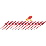 Hazet VDE Schraubendreher-Satz 804VDE/14, 14-teilig rot/gelb, inkl. Steckgriff, VDE-Wechselklingen, in SmartCase, mit 2K-Weichschaumeinlage