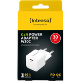 Intenso Power Adapter W30C GaN, Ladegerät weiß, 30 Watt