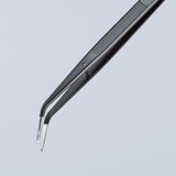 KNIPEX Universalpinzette 92 34 37, geriffelt, Greifzange schwarz, Länge 155mm