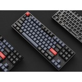 Keychron K8 Pro, Gaming-Tastatur schwarz/blau, DE-Layout, Gateron G Pro Red, Hot-Swap, Aluminiumrahmen, RGB