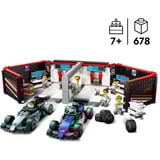 LEGO 60444 City F1 Garage mit Mercedes-AMG & Alpine Rennautos, Konstruktionsspielzeug 