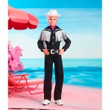 Mattel Barbie The Movie - Ken-Sammelpuppe mit schwarzem Cowboy-Outfit 