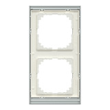 Merten Decor-Rahmen zweifach mit Montagerichtung horizontal und vertikal, Kunststoff, matt wenge, Retail