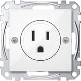 Merten Steckdosen Einsatz polarweiß glänzend USA 15 Ampere weiß (glänzend), Retail