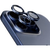 PanzerGlass Hoops Titanium Kameraschutz, Schutzfolie blau, iPhone 15 Pro / 15 Max