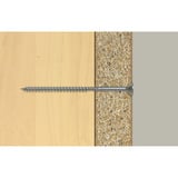fischer Spanplattenschraube ClassicFast II 3,5x40 Senkkopf TX 1000 Stück, mit Teilgewinde, verzinkt