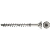 fischer Spanplattenschraube PowerFast 4,5x70 Senkkopf TX 200 Stück, mit Teilgewinde, Edelstahl A4