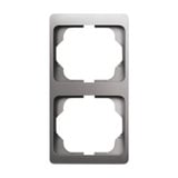 0 Rahmen zwei-fach senkrecht alpha exclusive platin, Retail
