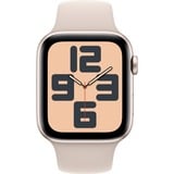 Apple Watch SE (2023), Smartwatch Polarstern, 44 mm, Sportarmband, Aluminium, Cellular