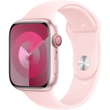 Apple Watch Series 9, Smartwatch rosa/rosé, Aluminium, 45 mm, Sportarmband, Cellular