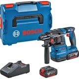 Bosch Akku-Bohrhammer GBH 18V-22 Professional, 18Volt blau/schwarz, 2x Li-Ionen Akku 4,0Ah, in L-BOXX