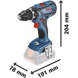 Bosch Akku-Bohrschrauber GSR 18V-28 Professional, 18Volt blau/schwarz, 2x Li-Ionen Akku 2,0Ah, L-BOXX