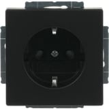 Busch-Jaeger Steckdosen-Einsatz mit erhöhtem Berührungsschutz Typ 20 EUCKS-885, Unterputz, 16 Ampere, 250 Volt schwarz (matt), Retail