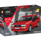 COBI Audi Quattro 1980, Konstruktionsspielzeug rot, Maßstab 1:35
