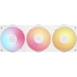 Corsair iCUE LINK RX360 II Unified Frame RGB-PWM, Gehäuselüfter weiß, mit iCUE LINK-System-Hub, White, 360 mm