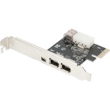 Digitus PCI Express Karte Firewire 1394a (3+1 Port), Schnittstellenkarte 