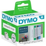 Dymo LabelWriter ORIGINAL Ordneretiketten schmal 38x190mm, 1 Rolle mit 110 Etiketten weiß, permanent klebend, S0722470
