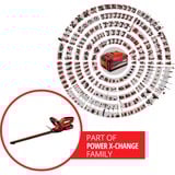 EINHELL Akku-Heckenschere GE-CH 1846 Li Kit, 18Volt rot/schwarz, Li-Ionen Akku 2,0Ah