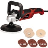 EINHELL Polier- und Schleifmaschine CC-PO 1100/150 E, Poliermaschine rot/schwarz, 1.100 Watt