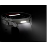 Garmin Venu 4 - 41 mm, Smartwatch silber/grau, Silikon-Armband in lavendelblau