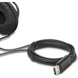 Kensington USB HiFi-Kopfhörer mit Mikrofon, Headset schwarz