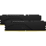 Kingston FURY DIMM 32 GB DDR5-6000 (2x 16 GB) Dual-Kit, Arbeitsspeicher schwarz, KF560C36BBE2K2-32, FURY Beast Black, INTEL XMP, AMD EXPO